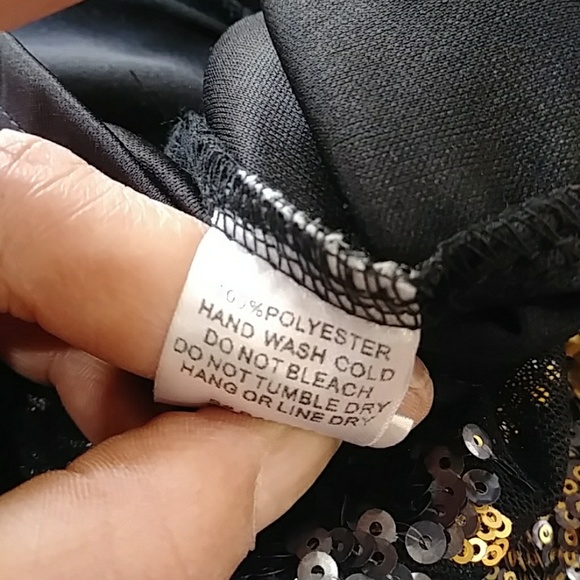 By 2 Sable Sequins Black Flower Skirt - Picture 7 of 8